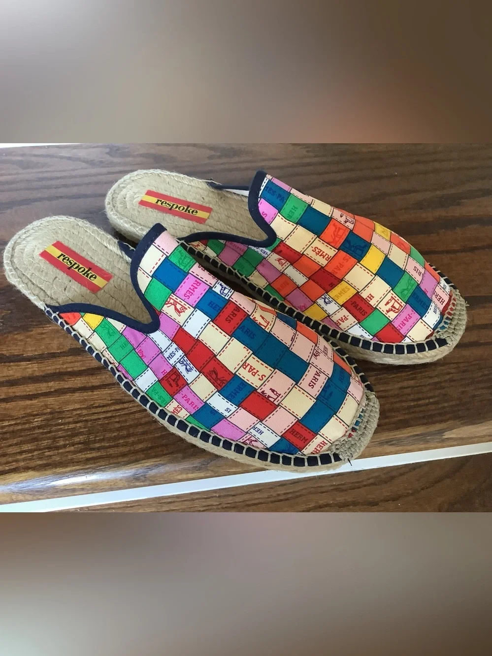 Respoke CARRE Mule Espadrilles, Size 39/8M